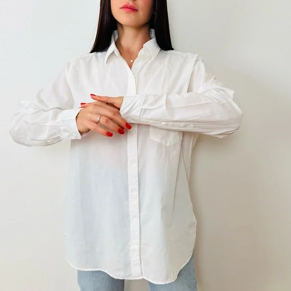 New Outerknown button down shirt oversized boho - Picture 6 of 13